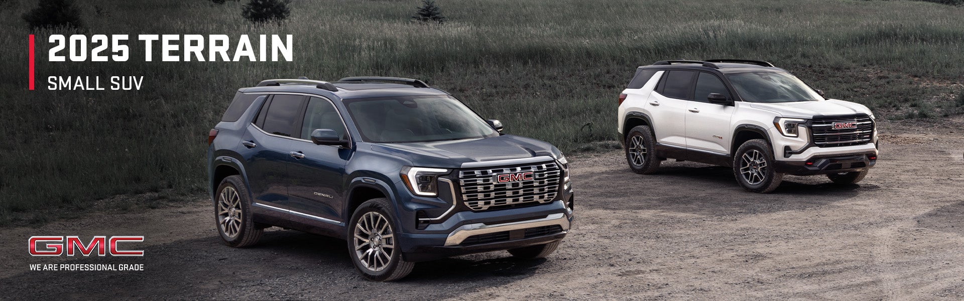 2025 Two GMC Terrain SUVs Blue and White
